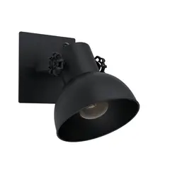 EGLO - Foco Sobrepuesto E27 Barnstaple 1 Negro 43431