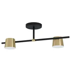 EGLO - Lámpara Techo Altamira Acero Negro L700 H235 GU10 2x5W IP20 Cod39983