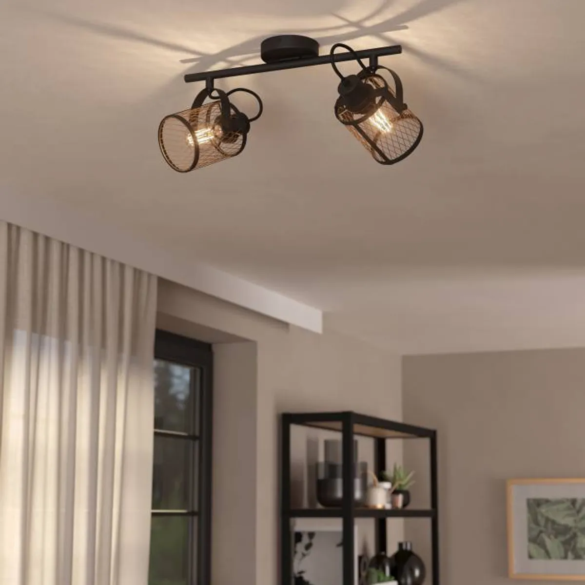 EGLO - Lámpara Foco Dellow Acero 2X40w E27 IP20 Cod43532