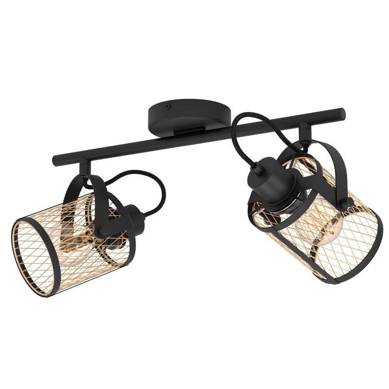 EGLO - Lámpara Foco Dellow Acero 2X40w E27 IP20 Cod43532