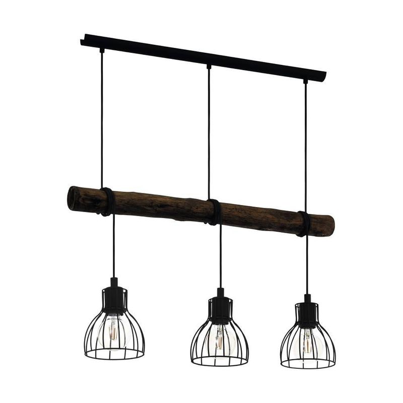 EGLO - Lámpara Colgante Horningtops AceroL760 3x40W E27 Cod43352
