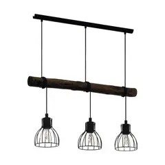 EGLO - Lámpara Colgante Horningtops AceroL760 3x40W E27 Cod43352