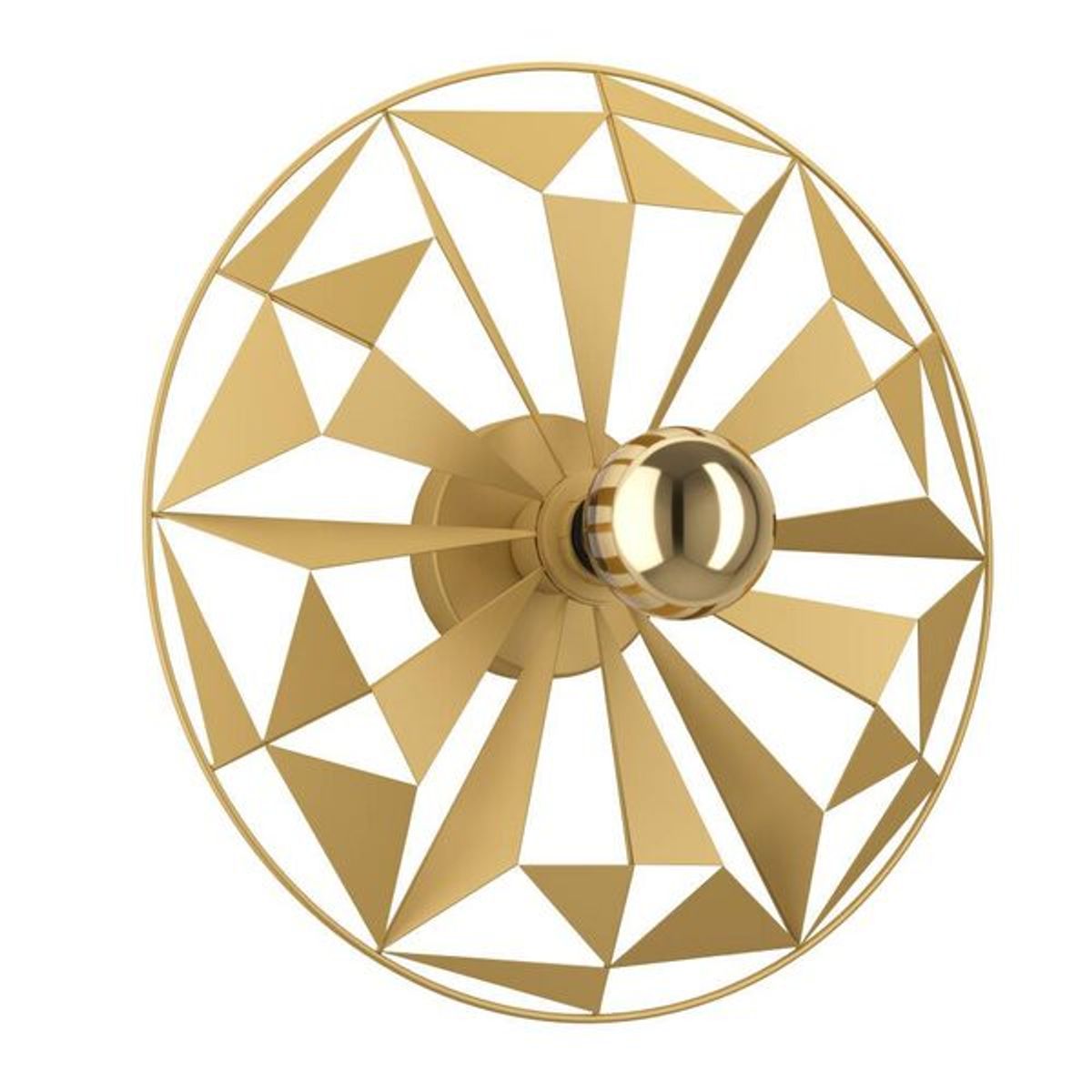 EGLO - Lámpara Techo Castanuelo Acero Dorado DM425 E27 1x40W IP20 Cod43599