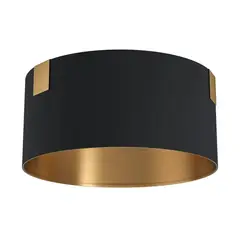 EGLO - Lámpara Apliqué E27 Tortola 1 Negro, Latón 39963