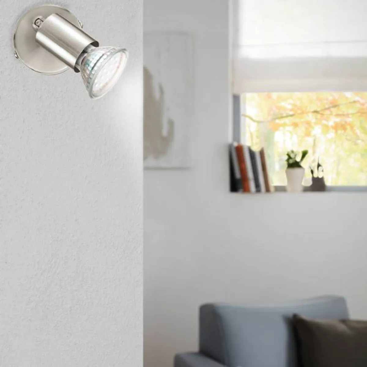 EGLO - Foco Sobrepuesto Gu10 incluida Buzz-led Níquel Satinado 92595