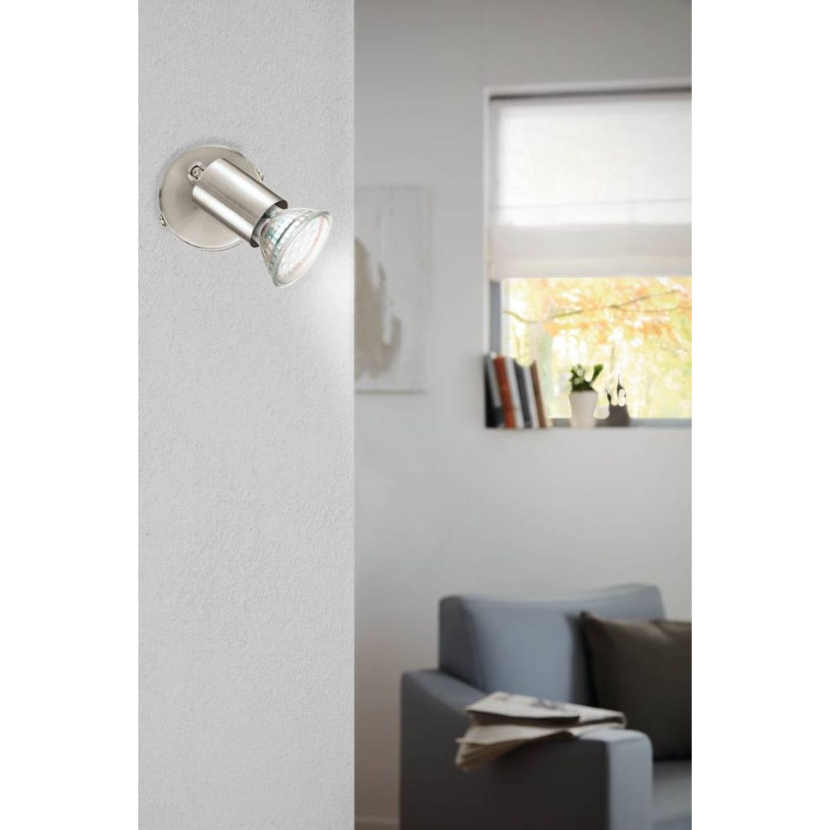 EGLO - Foco Sobrepuesto Gu10 incluida Buzz-led Níquel Satinado 92595