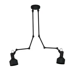 EGLO - Lámpara TechoTakeley Acero Negro E27 2X28W IP20 43562