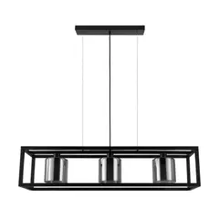 EGLO - Lámpara Colgante E27 Brisling Negro 33985