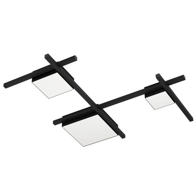 EGLO - Lámpara Apliqué Led Viareggio Negro 39689