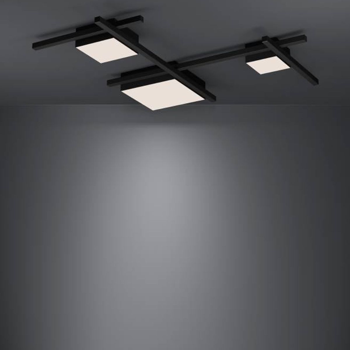 EGLO - Lámpara Apliqué Led Viareggio Negro 39689