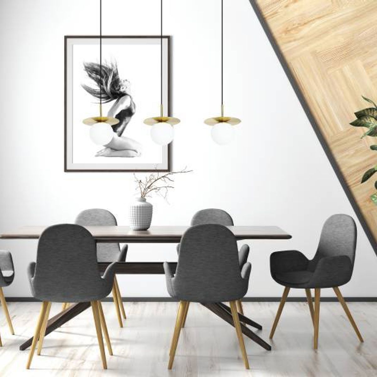 EGLO - Lámpara Colgante E27 Arenales Latón Cepillado 39953