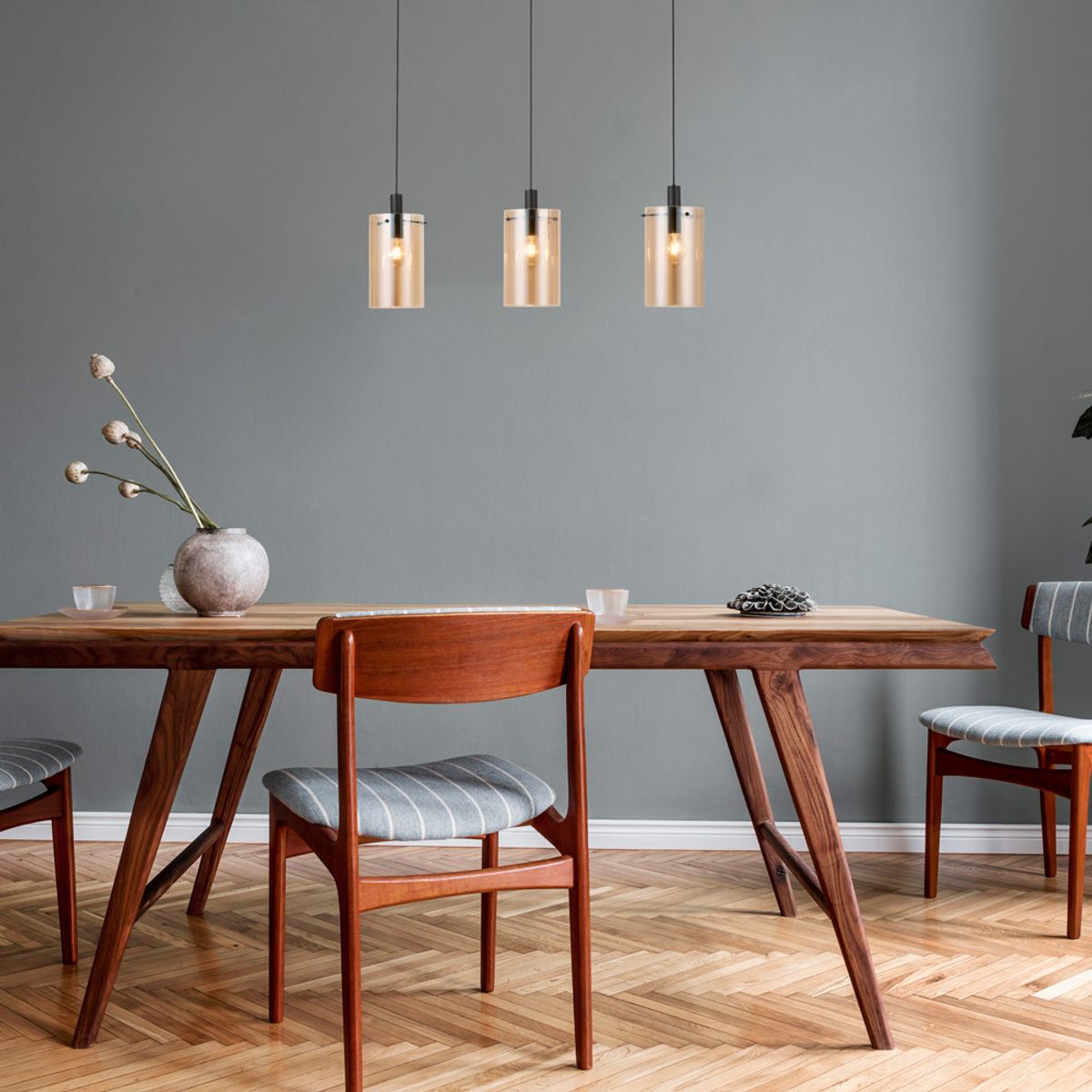 EGLO - Lámpara Colgante E27 Polverara Negro 39539.