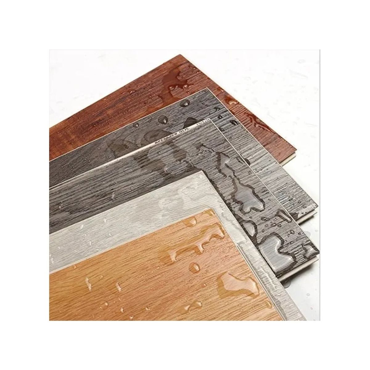 GENERICO - Pack 10 Lamina Pared Madera Vinilico Adhesivo Piso 15x91cm