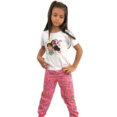 ENCANTO - Pijama Niña verano Pantalon largo y Polera Manga Corta