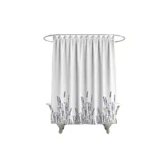 DECO EXPRESS - Cortina de Baño Microfibra Lavanda