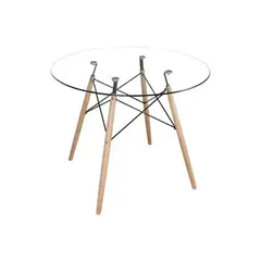 CORI CORI - Mesa Eames Redonda - 120cms VIDRIO