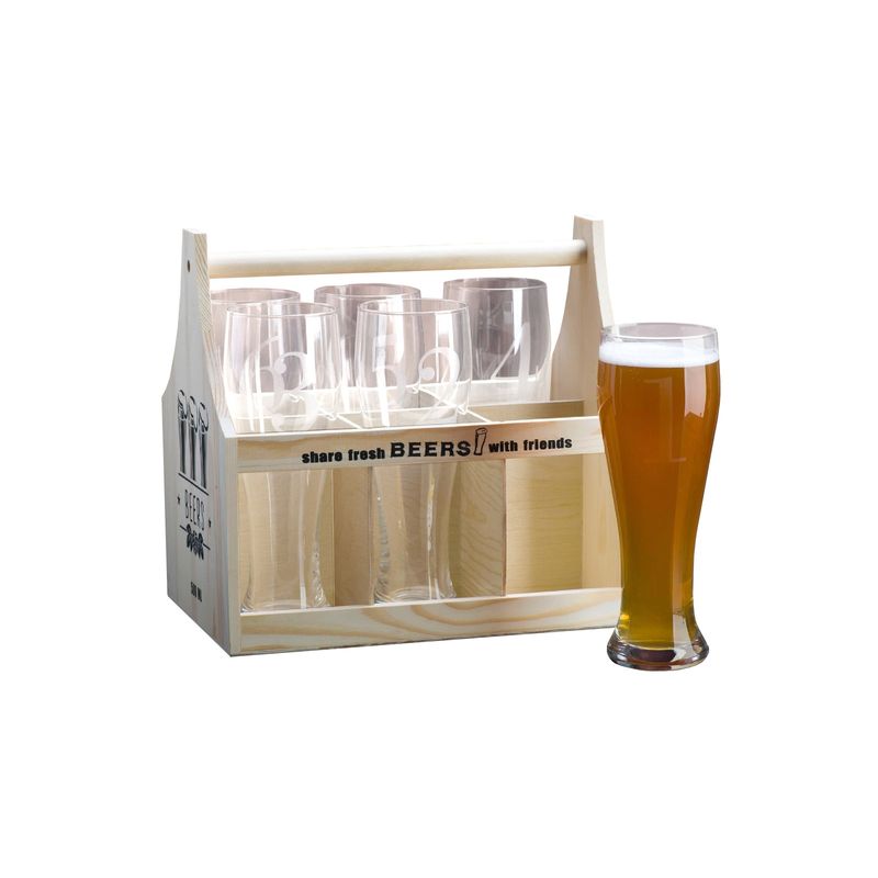 CHANTILLY - Set 6 Vaso Cerveza C/N° En Caja CHANTILLY.