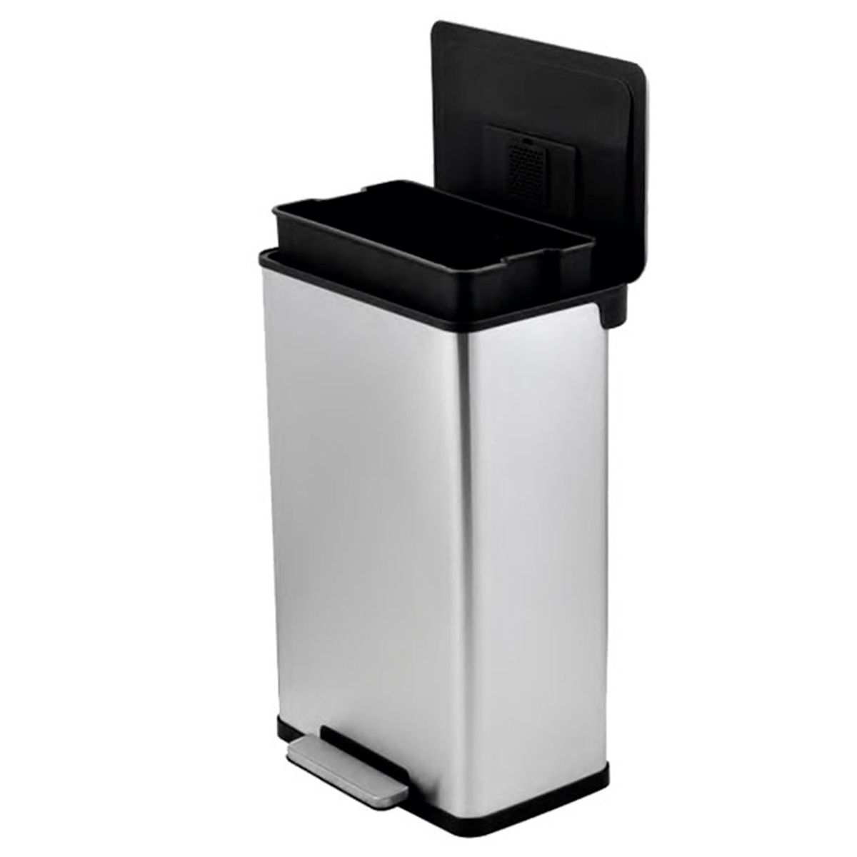 LORENZINI - Basurero Acero Inox con pedal Front 45 L
