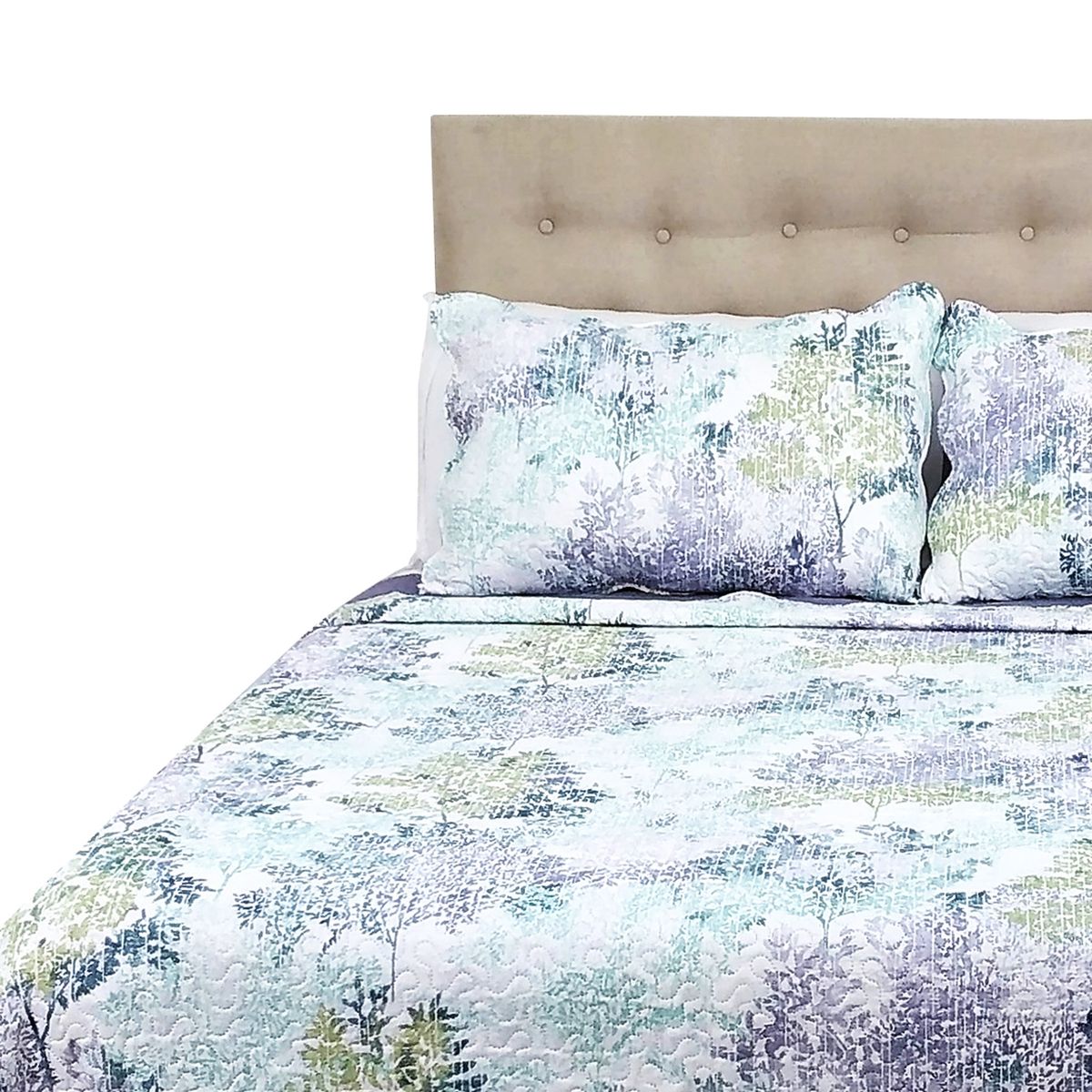 CHANTILLY - Cubrecama Microfibra Estampado Paisaje 1.5 Plazas CHANTILLY