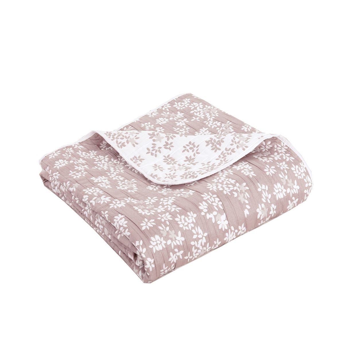 CHANTILLY - Cubrecama Jacquard Bordado 1.5 Plazas Rosado CHANTILLY