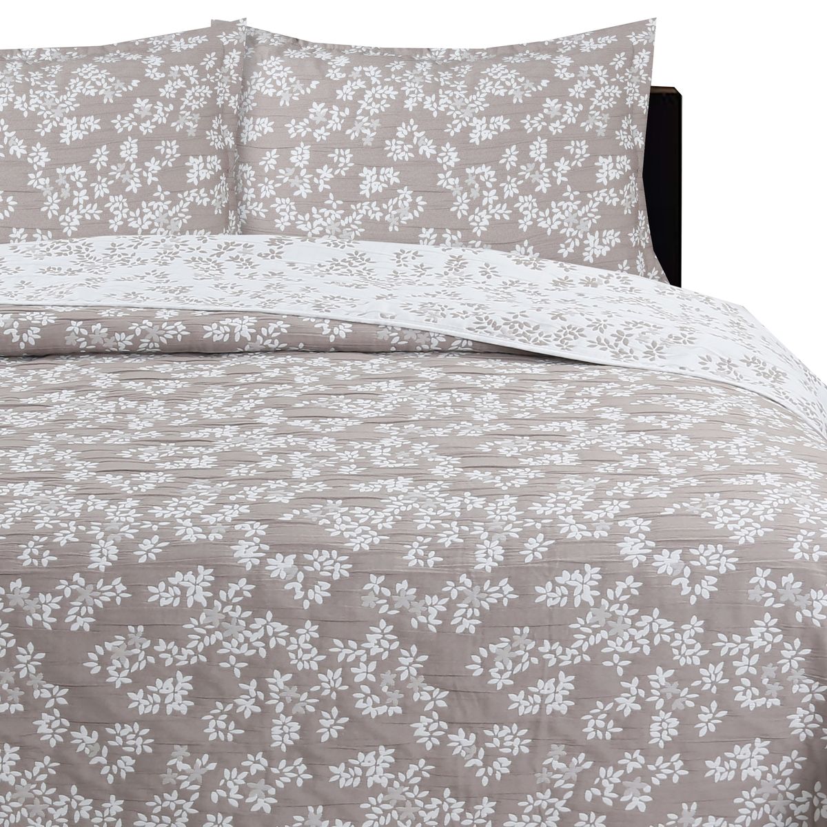 CHANTILLY - Cubrecama Jacquard Bordado 2.5 Plazas Vicuña CHANTILLY