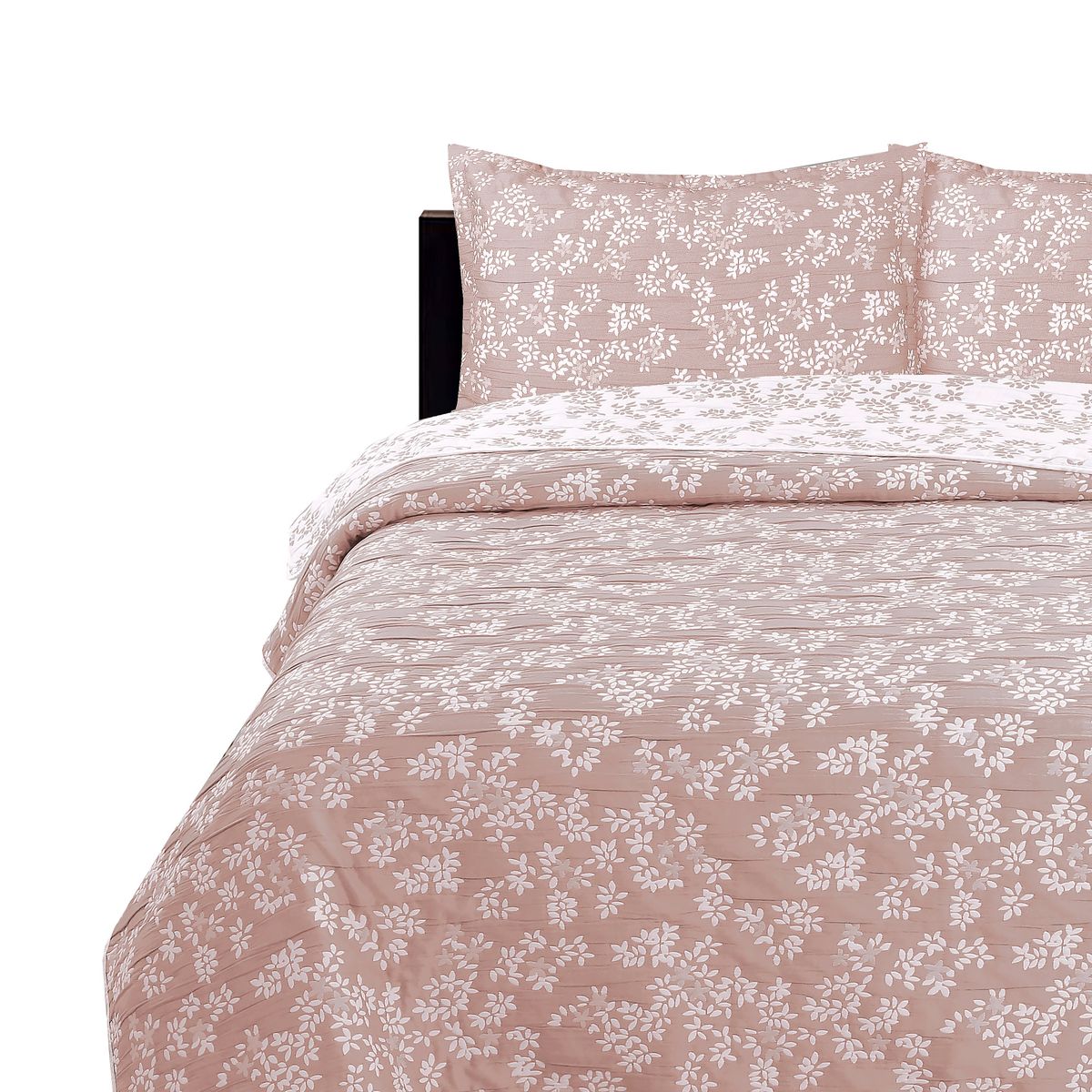 CHANTILLY - Cubrecama Jacquard Bordado 2.5 Plazas Rosado CHANTILLY