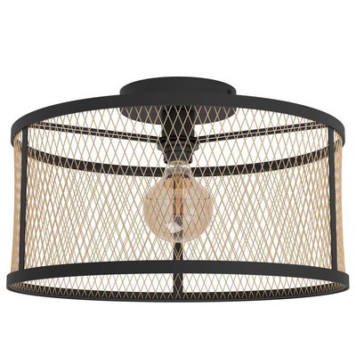 Imagen 2 del producto Lámpara Techo Dellow Acero Negro DM450 E27 1x40W IP20 Cod43603