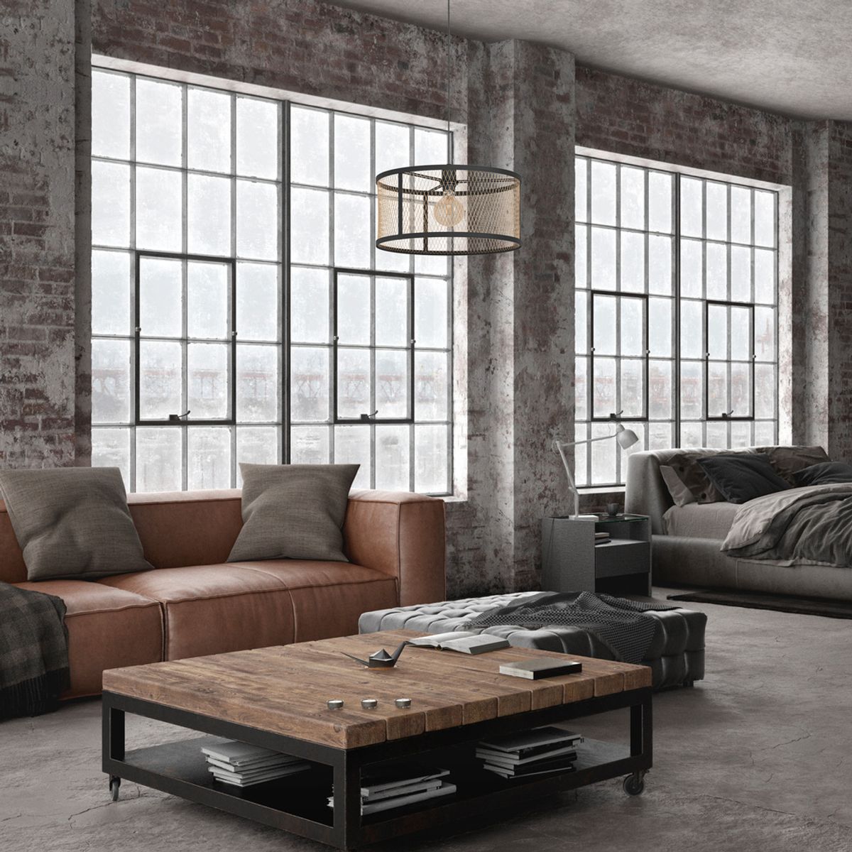 EGLO - Lámpara Colgante Dellow Acero E27 1X40w Cod43604