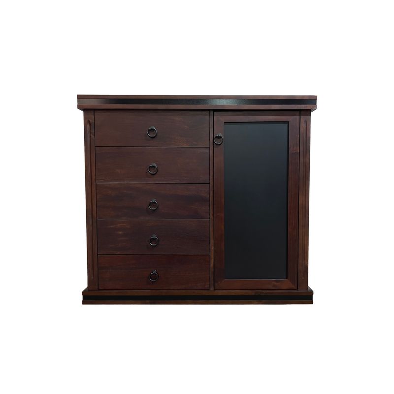 GENERICO - COMODA CAJONERA CLOSET IGMAX 5 CAJONES Y COLGADOR