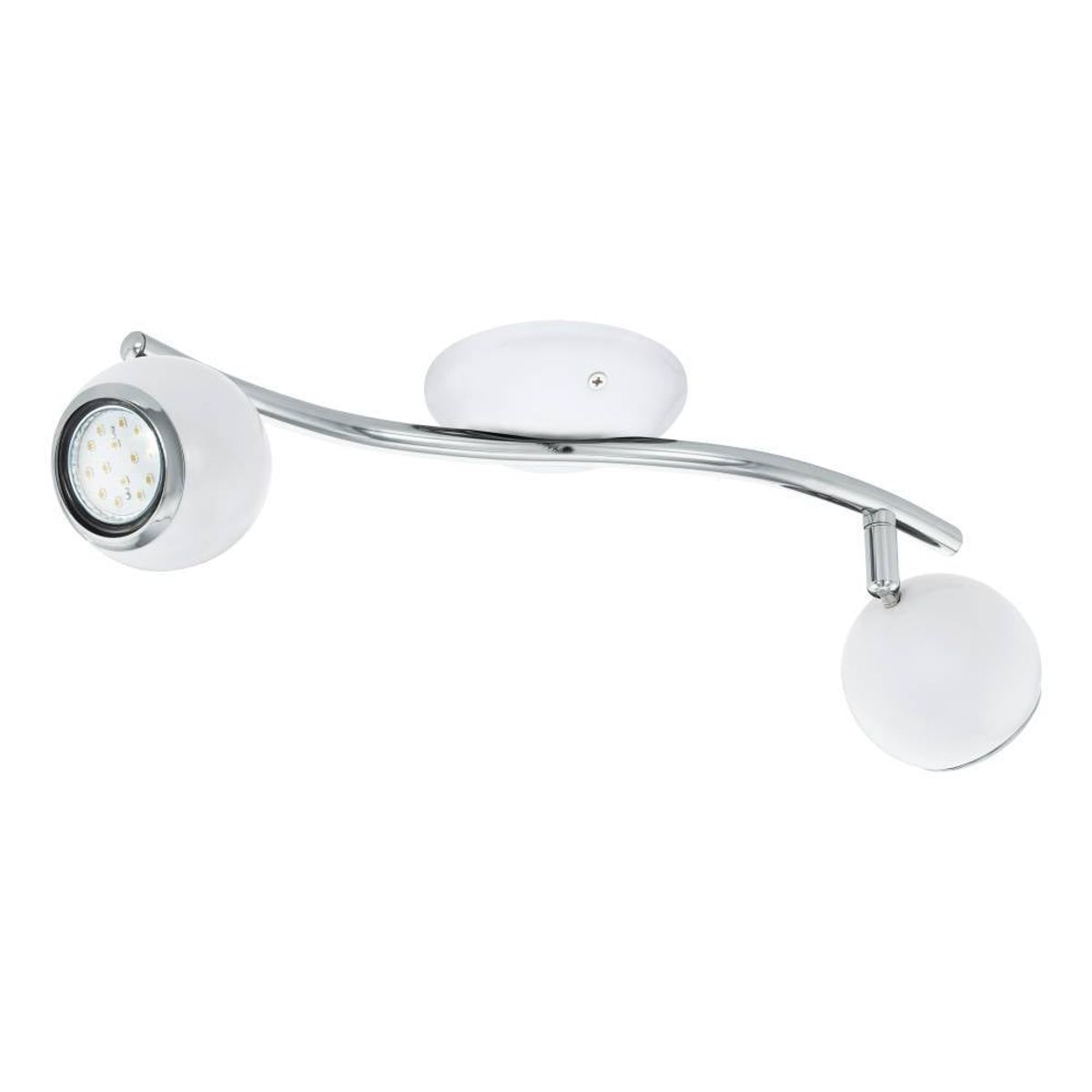 EGLO - Foco Sobrepuesto Bimeda Acero L365 2x3W GU10 incluida LED Cd31002