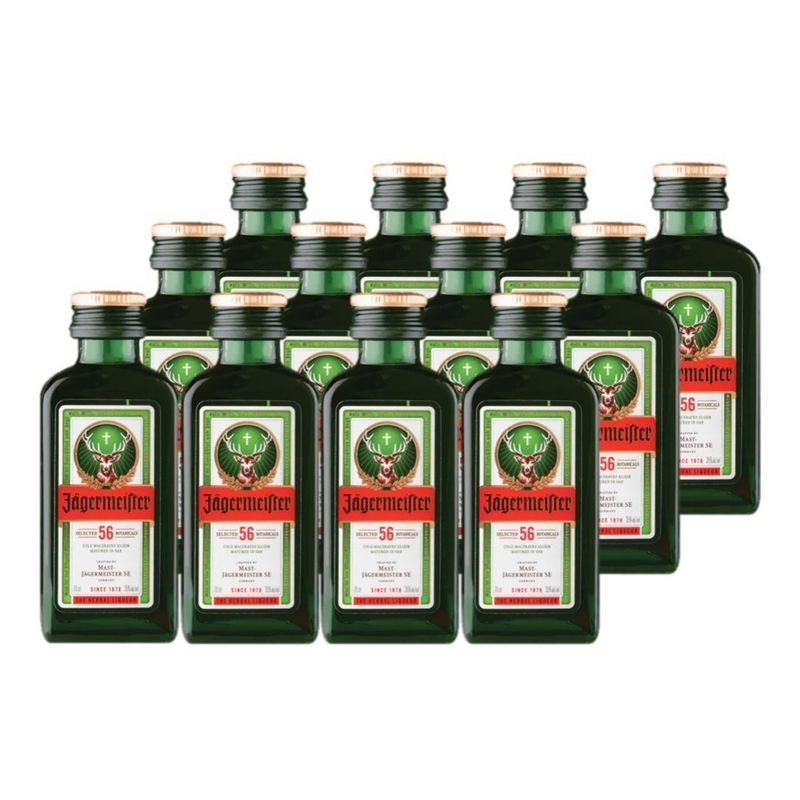 JAGERMEISTER - Pack Jagermeister 20ml x12 uds vidrio
