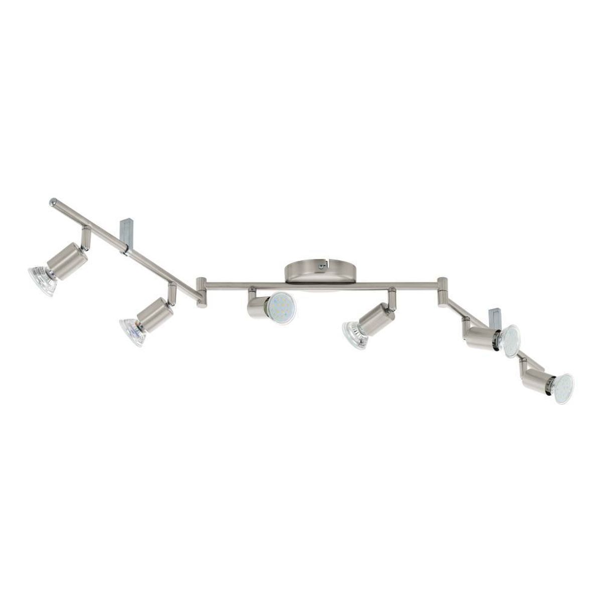 EGLO - Foco Sobrepuesto Buzz-led Acero L1050 6x3W GU10 LED incluida Cd92599