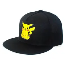 TAKARA TOMY - Jockey Gorro Pókemon Pikachu Negro Niños y Adultos