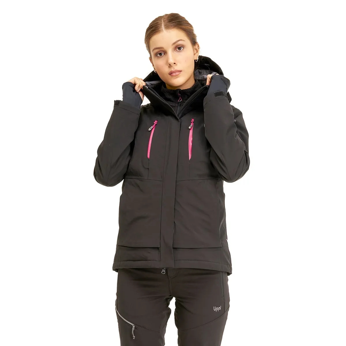 LIPPI - Chaqueta Mujer Andes B-Dry Hoody Jacket Negro Lippi