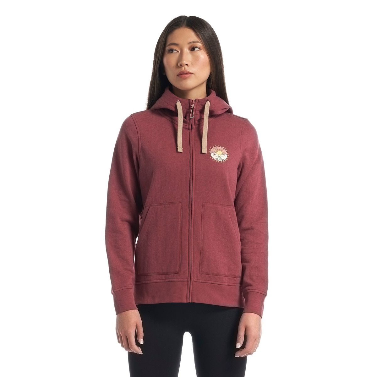 LIPPI - Poleron Mujer Insigne Full Zip Hoody Sweatshirt Melange Azul Marino Lippi