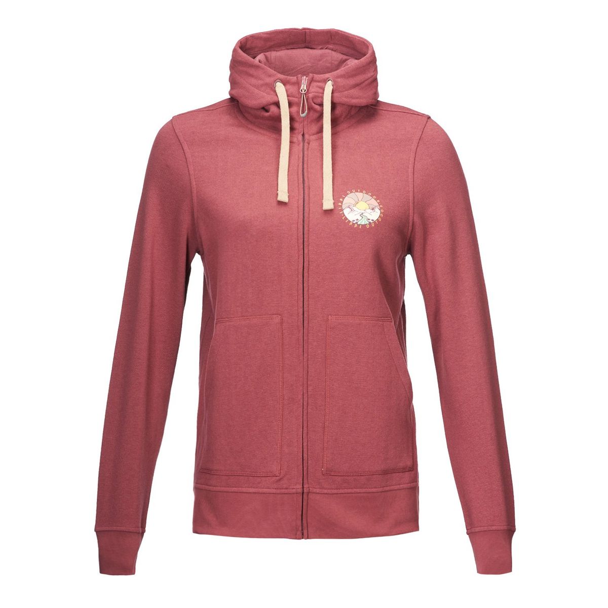 LIPPI - Poleron Mujer Insigne Full Zip Hoody Sweatshirt Melange Azul Marino Lippi