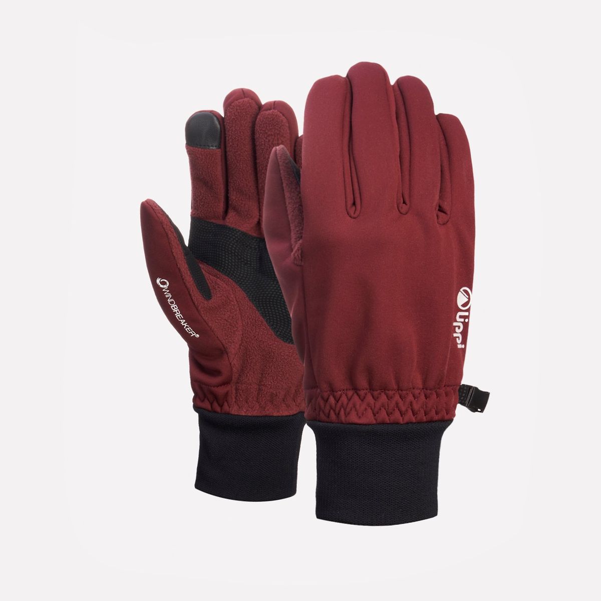 LIPPI - Guante ColdBlock Softshell Glove Burdeo Lippi