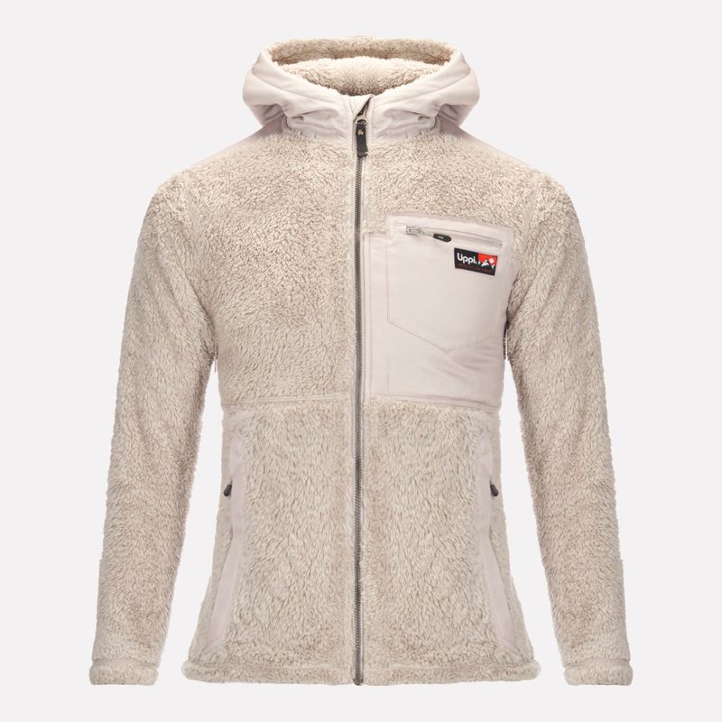 LIPPI - Chaqueta Teen Girl Bear Shaggy-Pro Hoody Jacket Beige Lippi