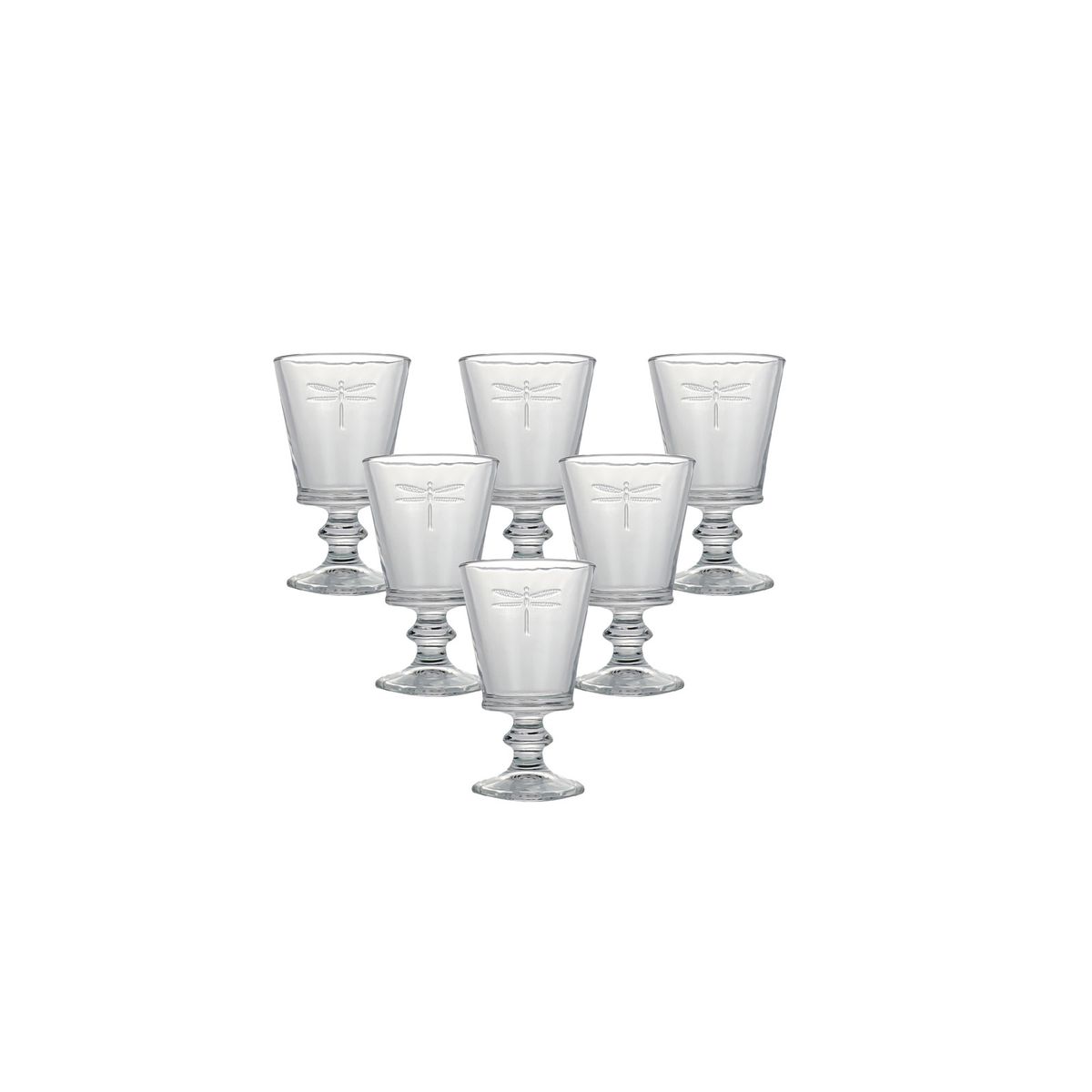 CHANTILLY - Set 6 Copa Vidrio Bee 9,2x16cm CHANTILLY