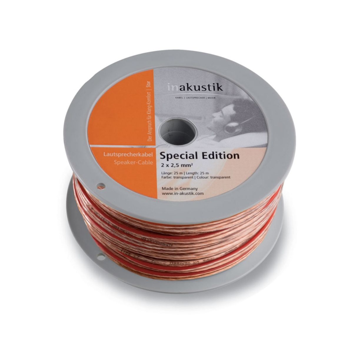 GENERICO - Cable de Parlante Star 2X2.5 mm Inakustik Rollo 25 mt