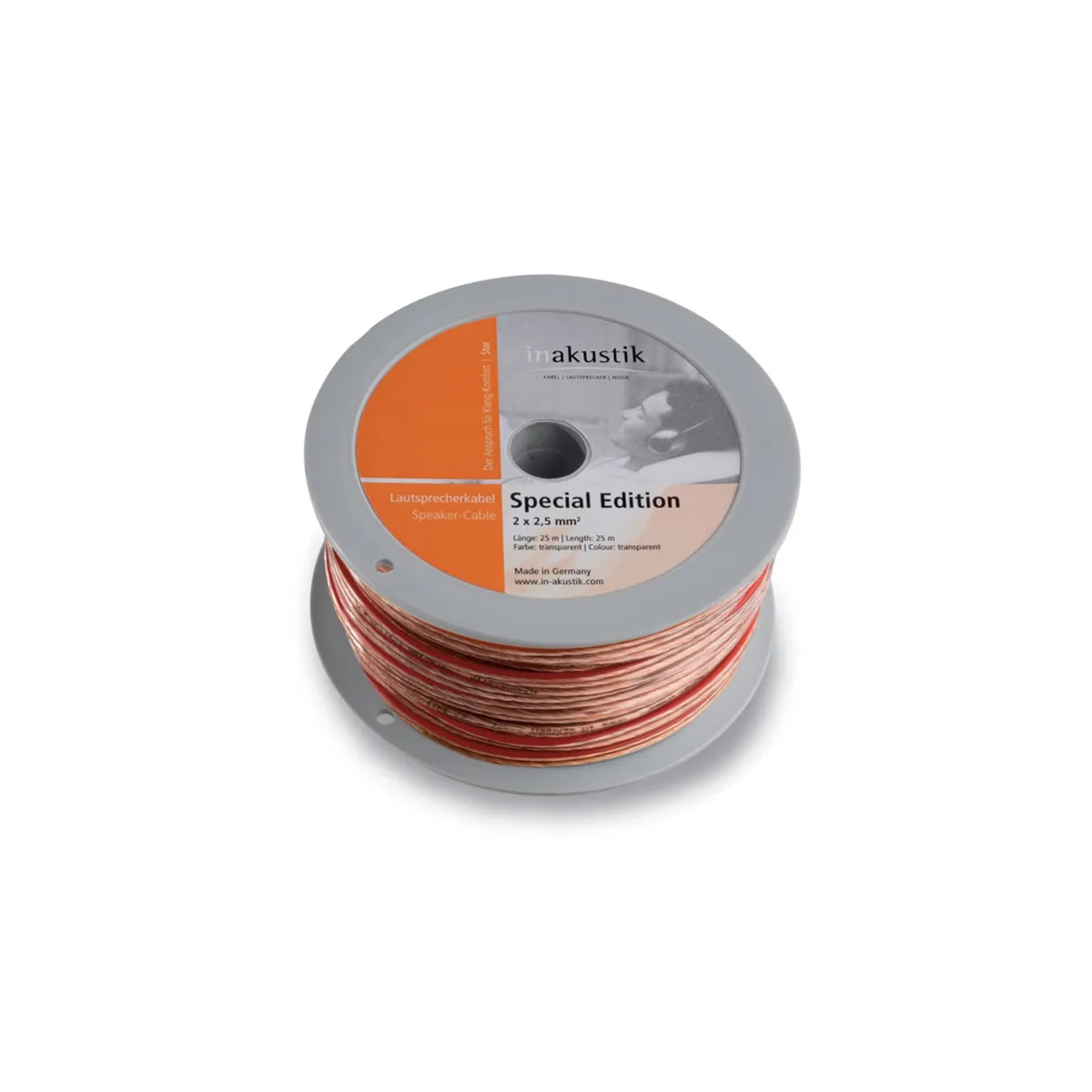 GENERICO - Cable de Parlante Star 2X2.5 mm Inakustik Rollo 25 mt
