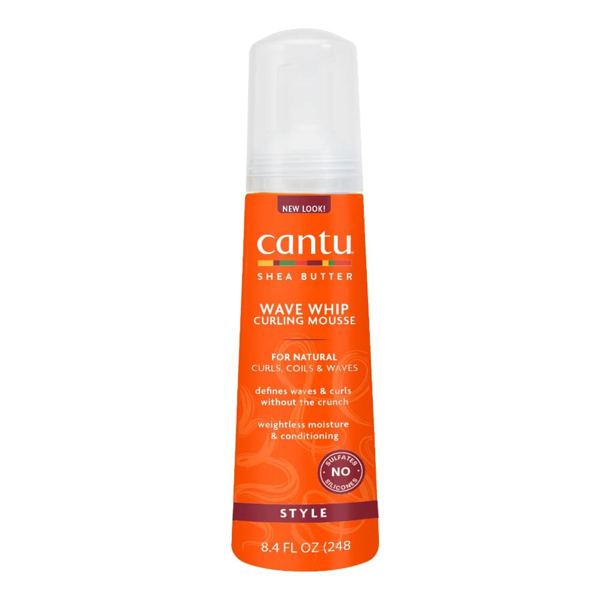 CANTU - Cantu Wave Whip Mousse Para Rizado Ligero 248 Ml