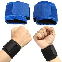 GENERICO - Pack 2 Pares Muñequera Ajustable con Velcro