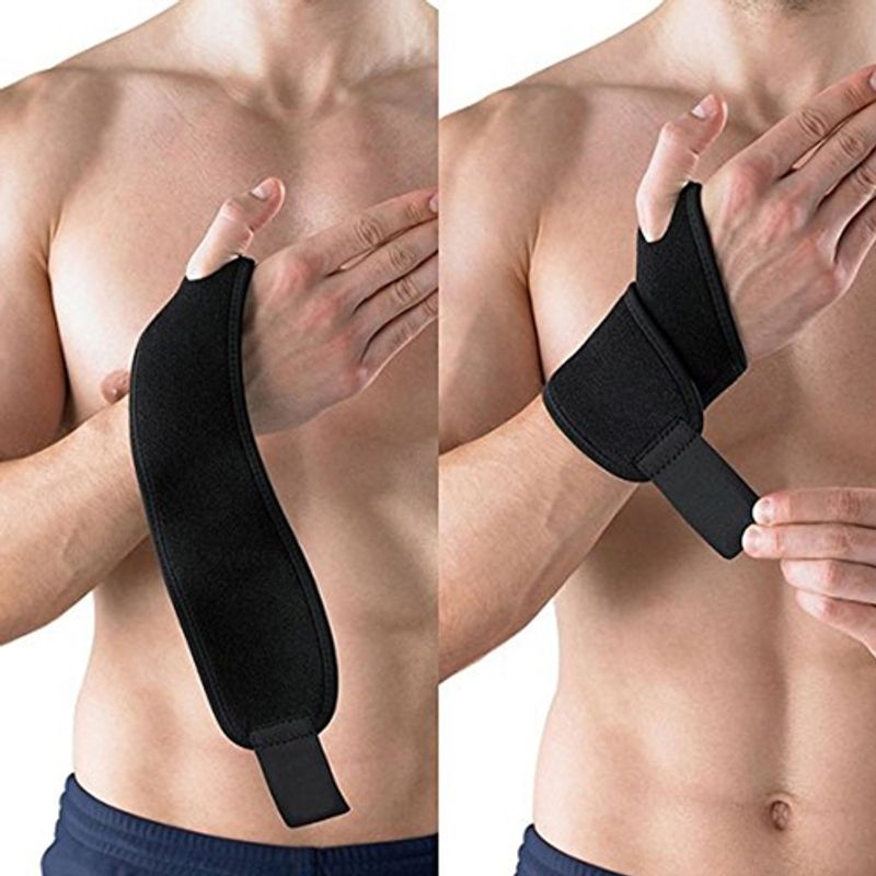 GENERICO - Pack 2 Pares Muñequera con Velcro