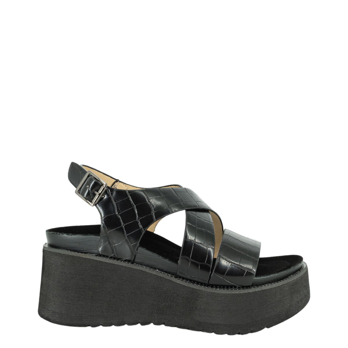 ALQUIMIA - Sandalia Mujer Negro Koussi Alquimia