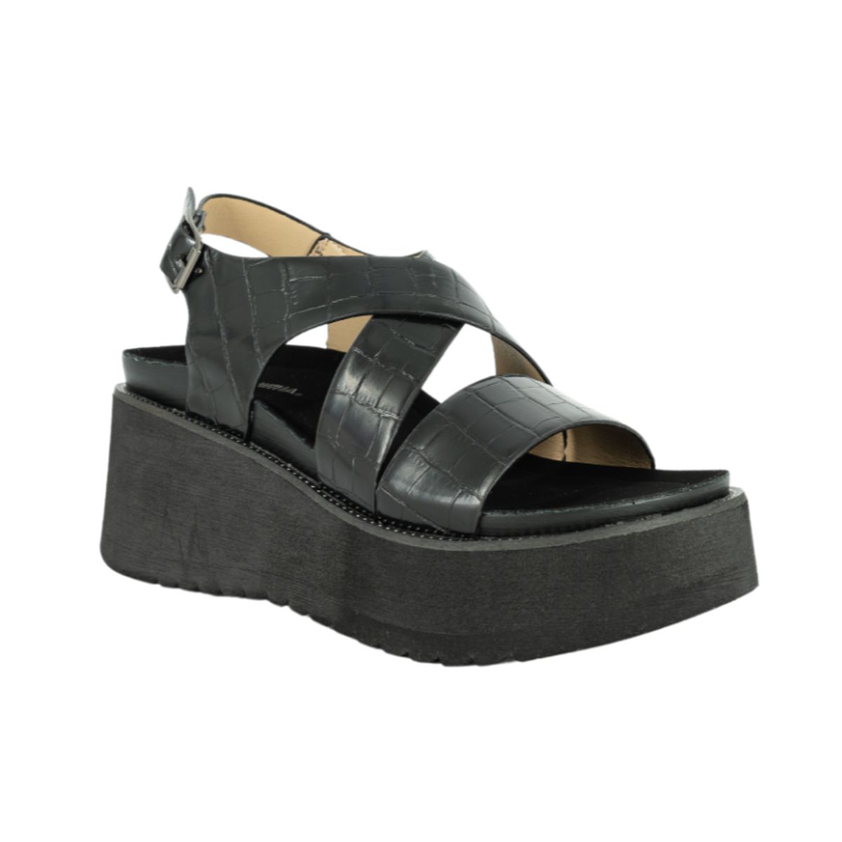 ALQUIMIA - Sandalia Mujer Negro Koussi Alquimia