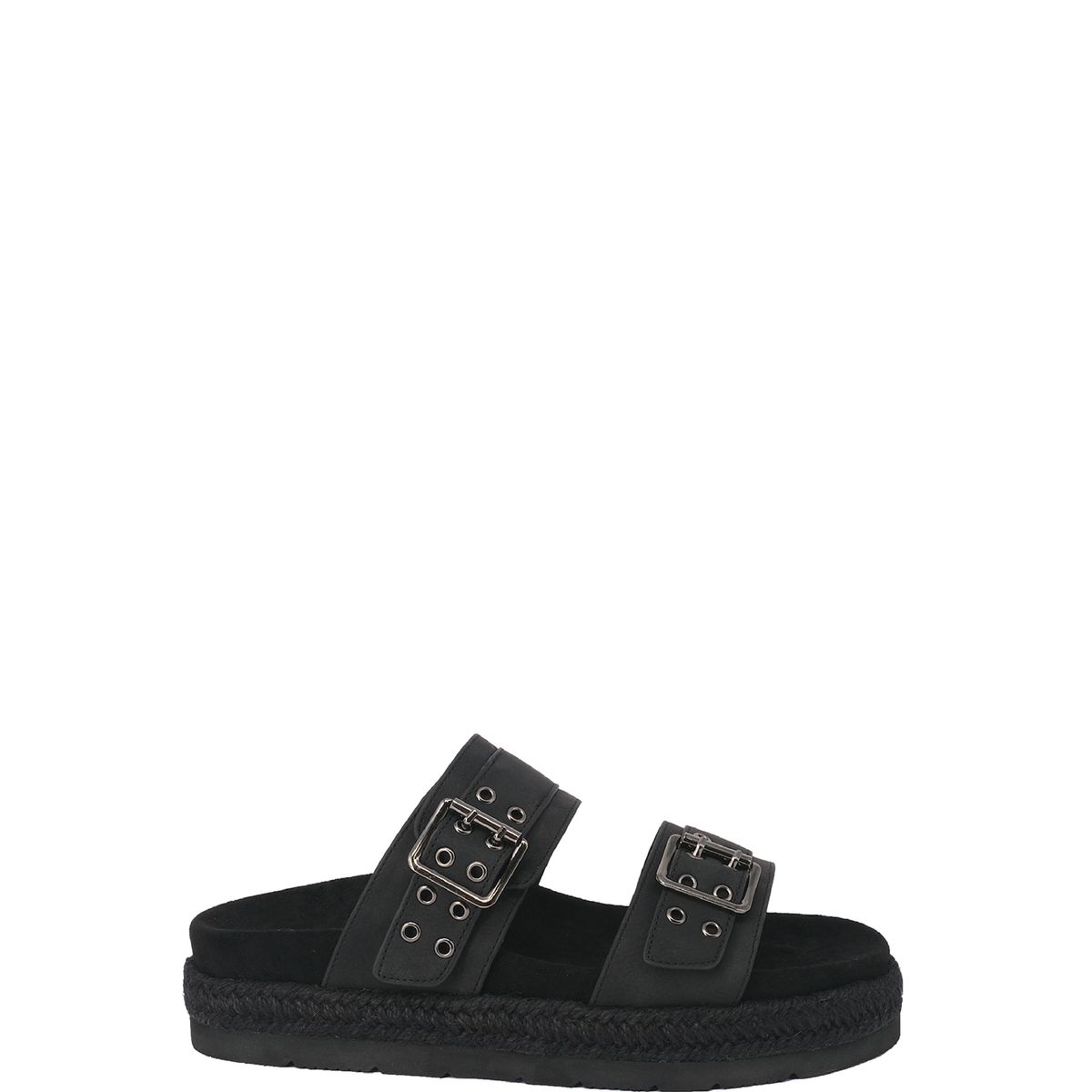 ALQUIMIA - Sandalia Mujer Negro Megezez Alquimia