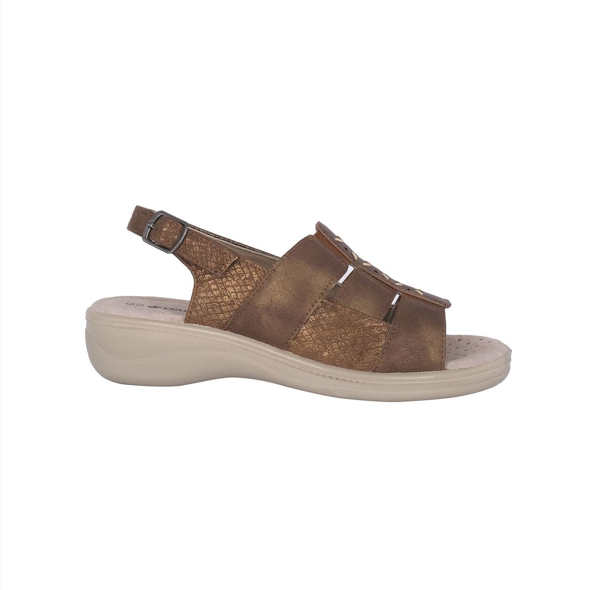 PASSER - Sandalia Mujer Caramelo Naranjo Passer