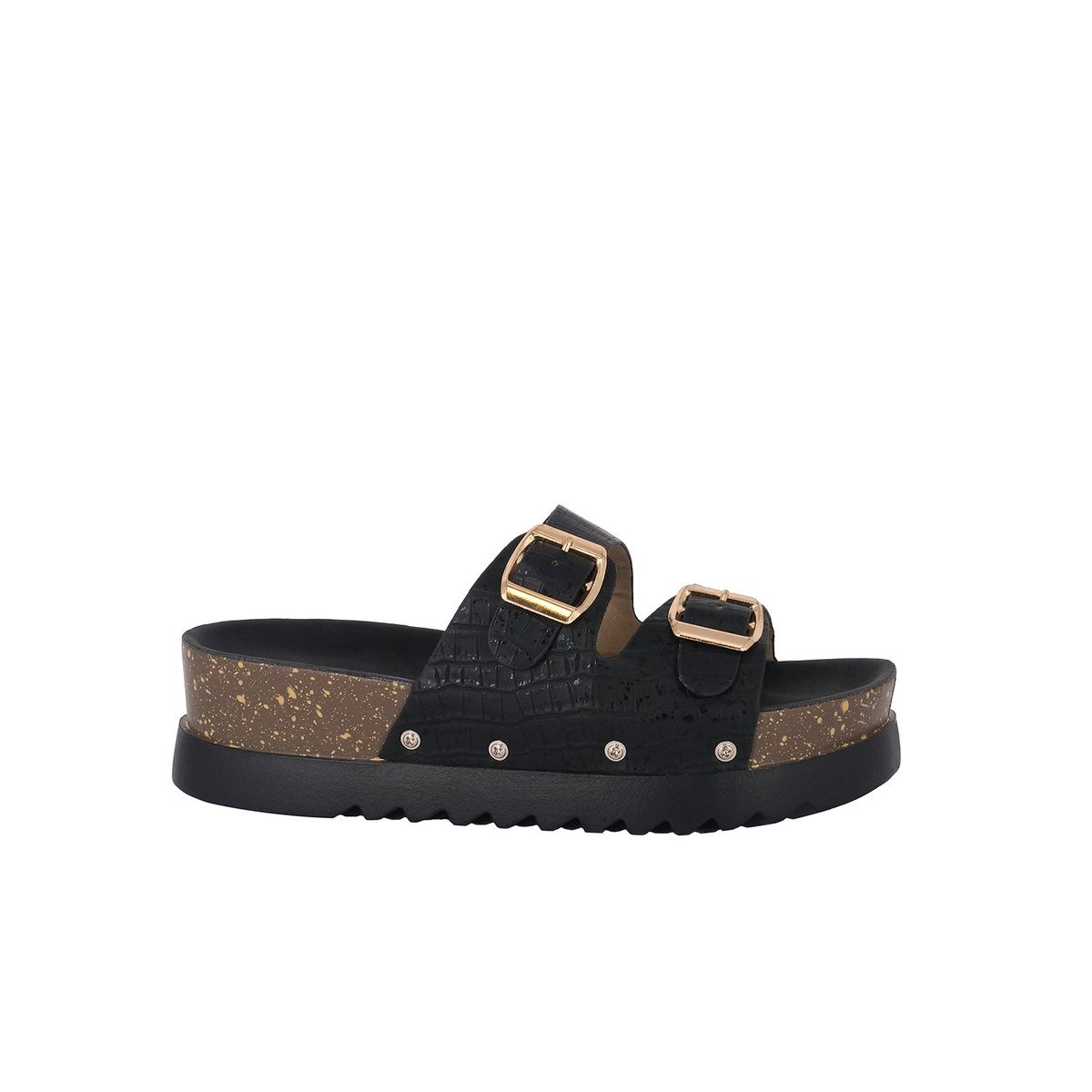 ALQUIMIA - Sandalia Mujer Negro Alder Alquimia