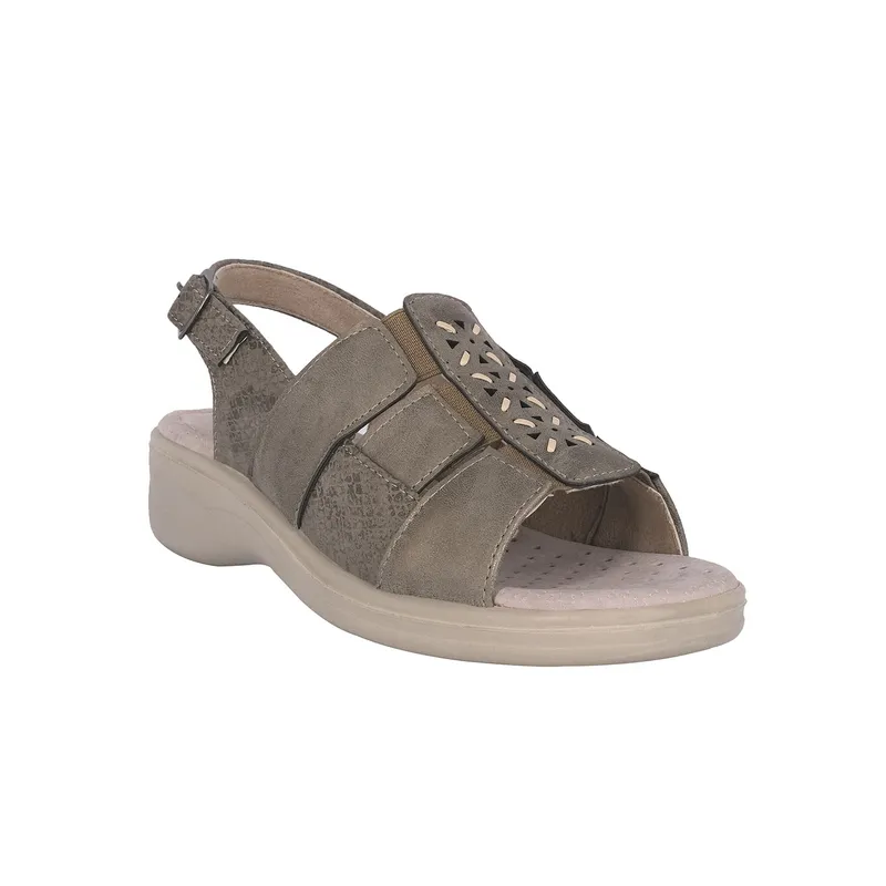 PASSER - Sandalia Mujer Taupe Naranjo Passer